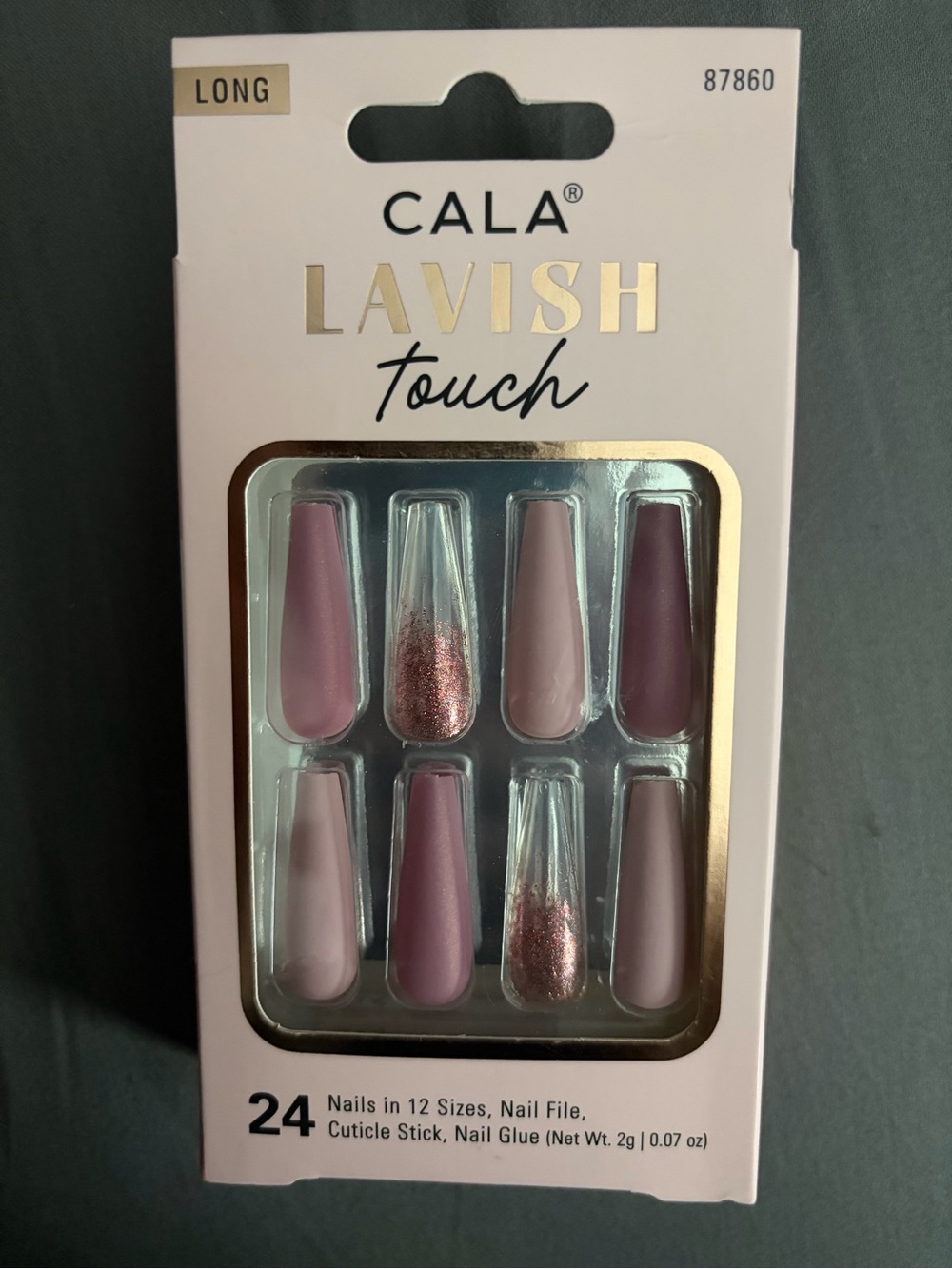 Cala Lavish Touch Press-On Nails in Mauve Pink